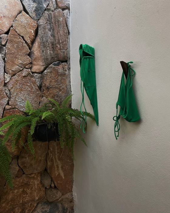 Swimsuit drying on the hook