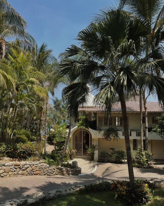 The house through the palms